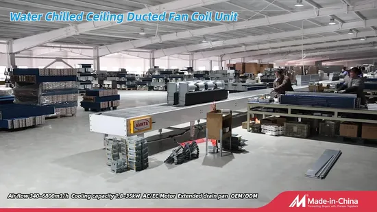 2pipes / 4pipes Chilled Water Exposed/Cassette/Wall Mounted Fan Coil Unit